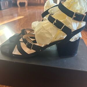 Jcrew suede, gladiator Olivia sandals with block heel size 10